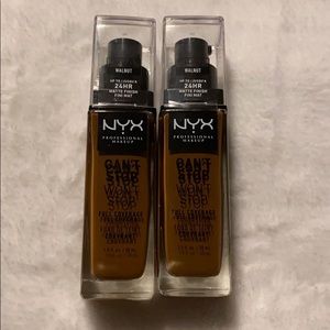 NYX can’t stop full coverage foundation walnut